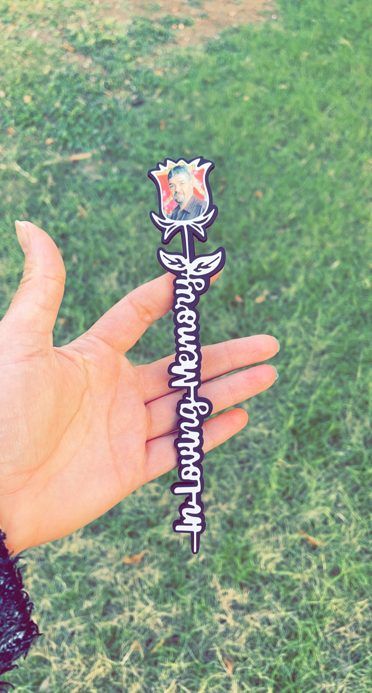 Magnetic In Loving Memory Rose