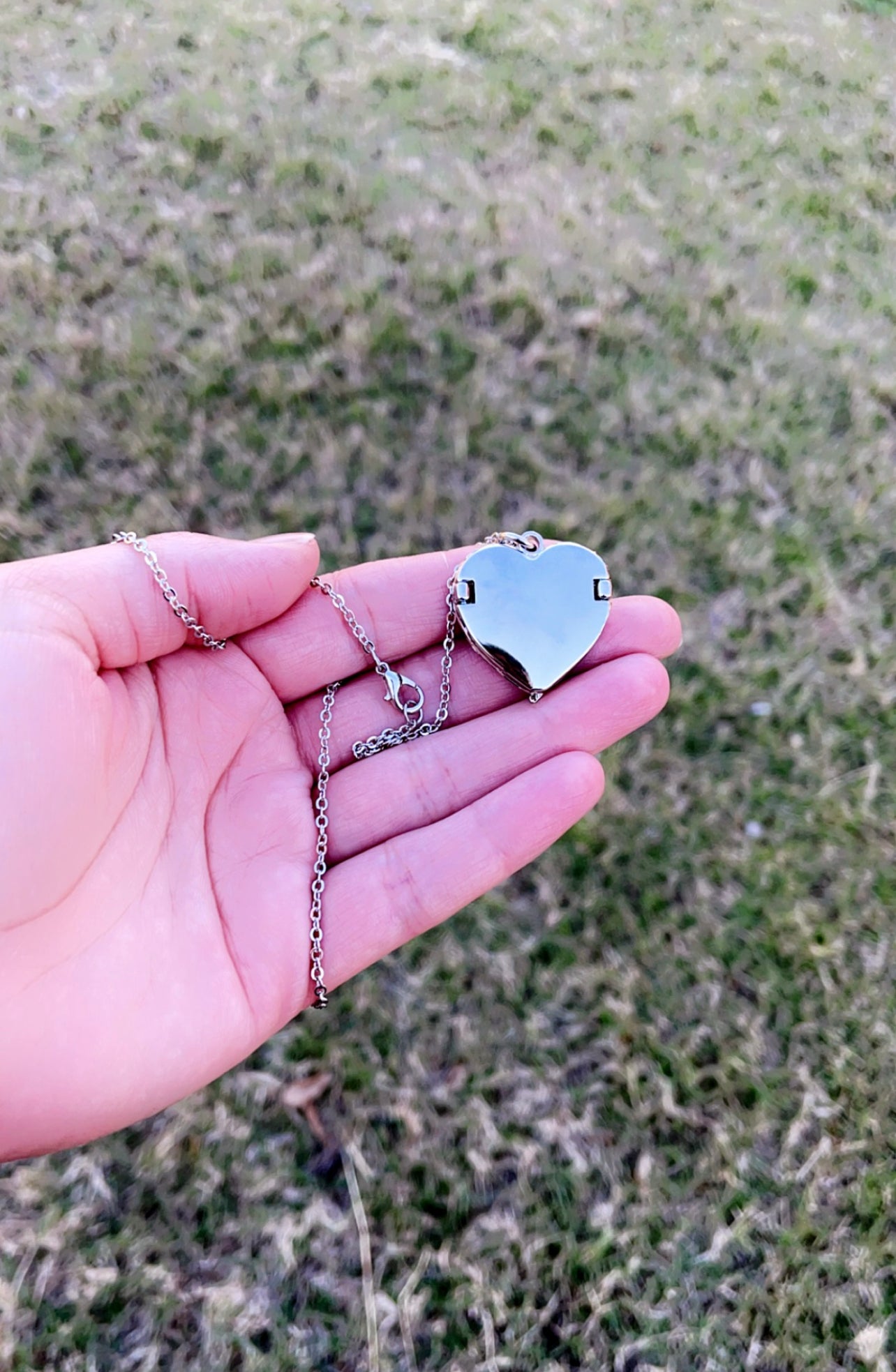 Memorial Heart Locket Necklace