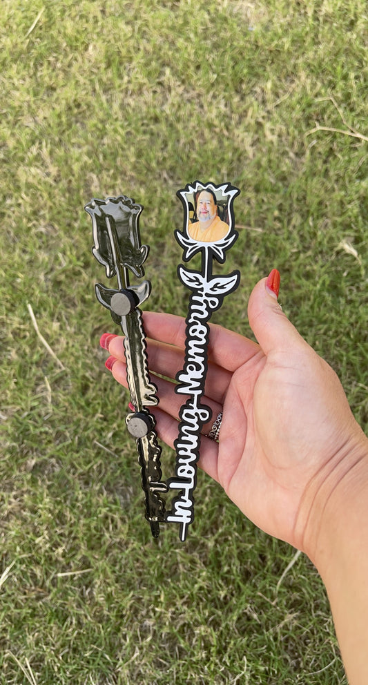 Magnetic In Loving Memory Rose