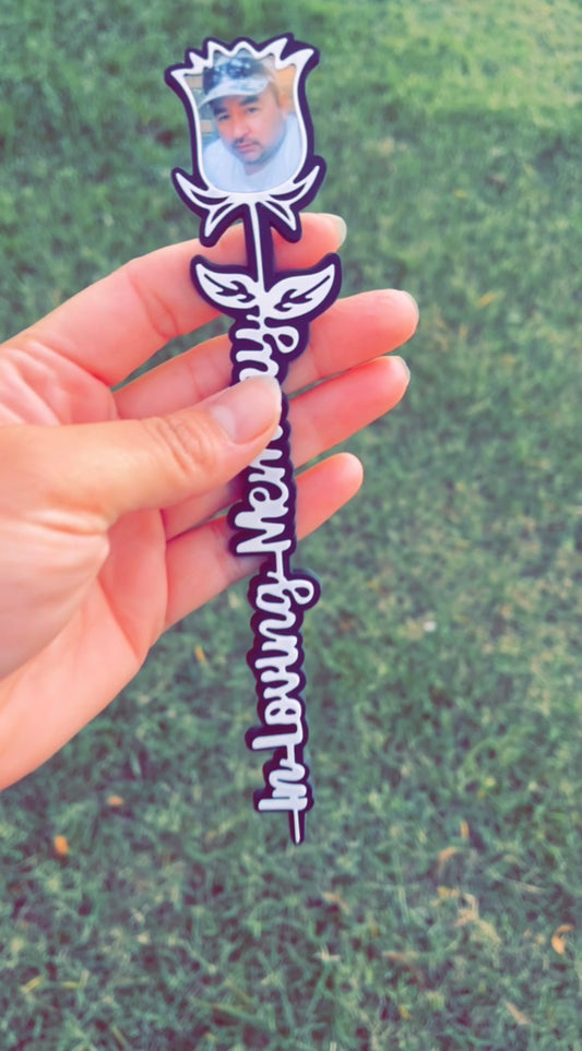 Magnetic In Loving Memory Rose