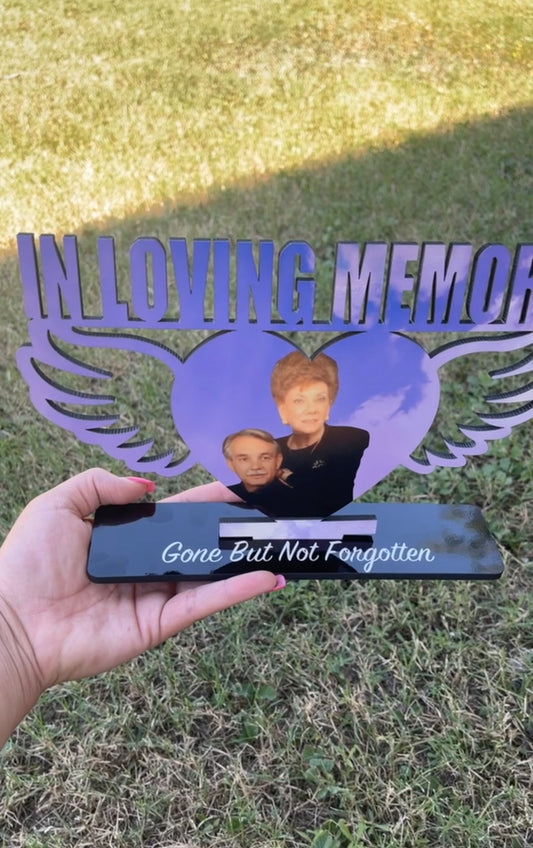 In Loving Memory Wings Photo Frame