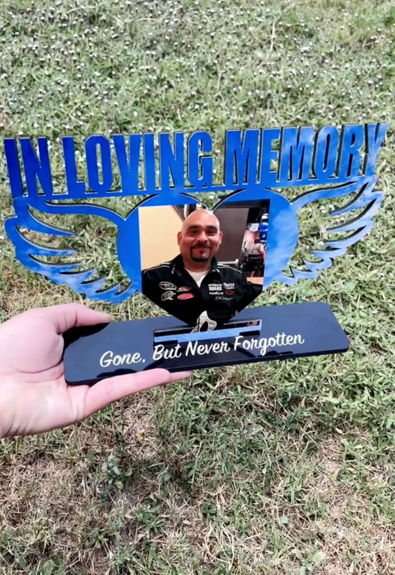 In Loving Memory Wings Photo Frame