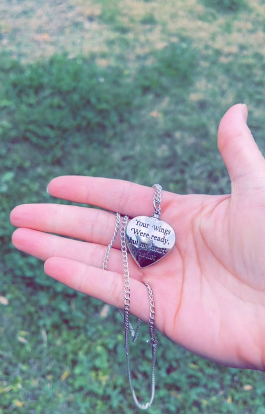 Memorial Heart Urn Necklace