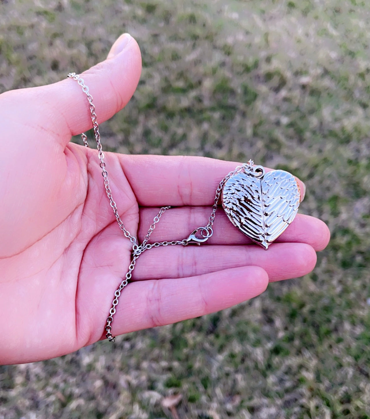 Memorial Heart Locket Necklace